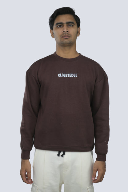 BROWN OVERSIZED SWEATSHIRT