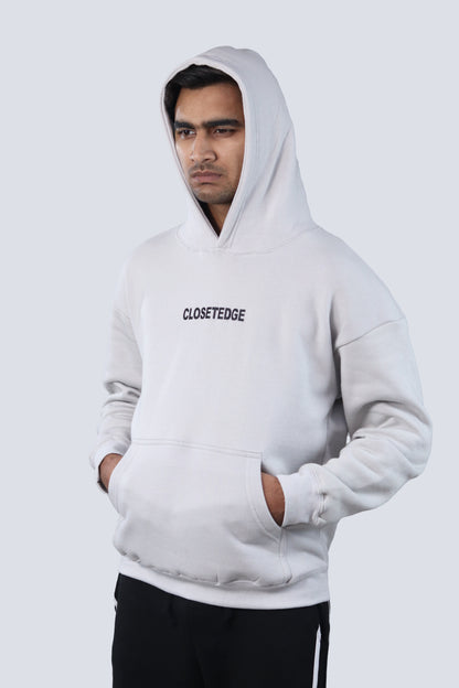 ASH GREY OVERSIZED HOODIE