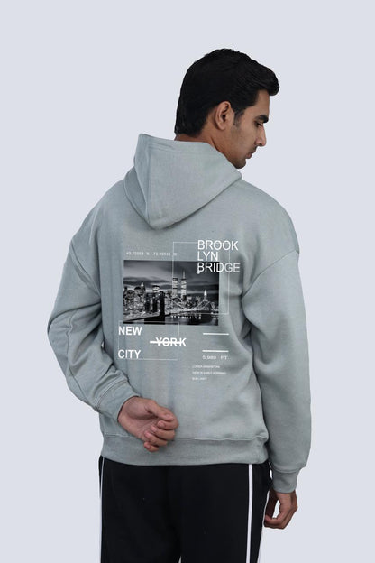 NYC SEA GREEN OVERSIZED HOODIE