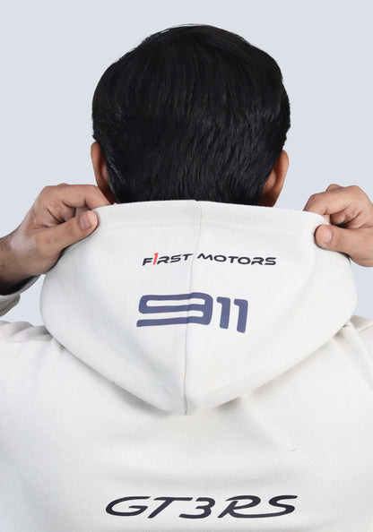 911 GT3RS CREAM OVERSIZED HOODIE