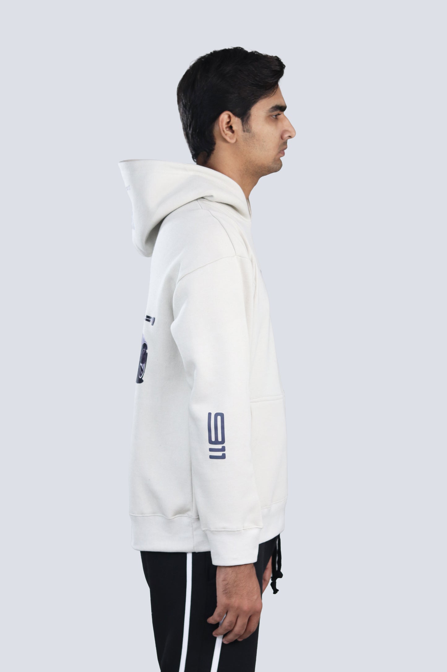 911 GT3RS CREAM OVERSIZED HOODIE