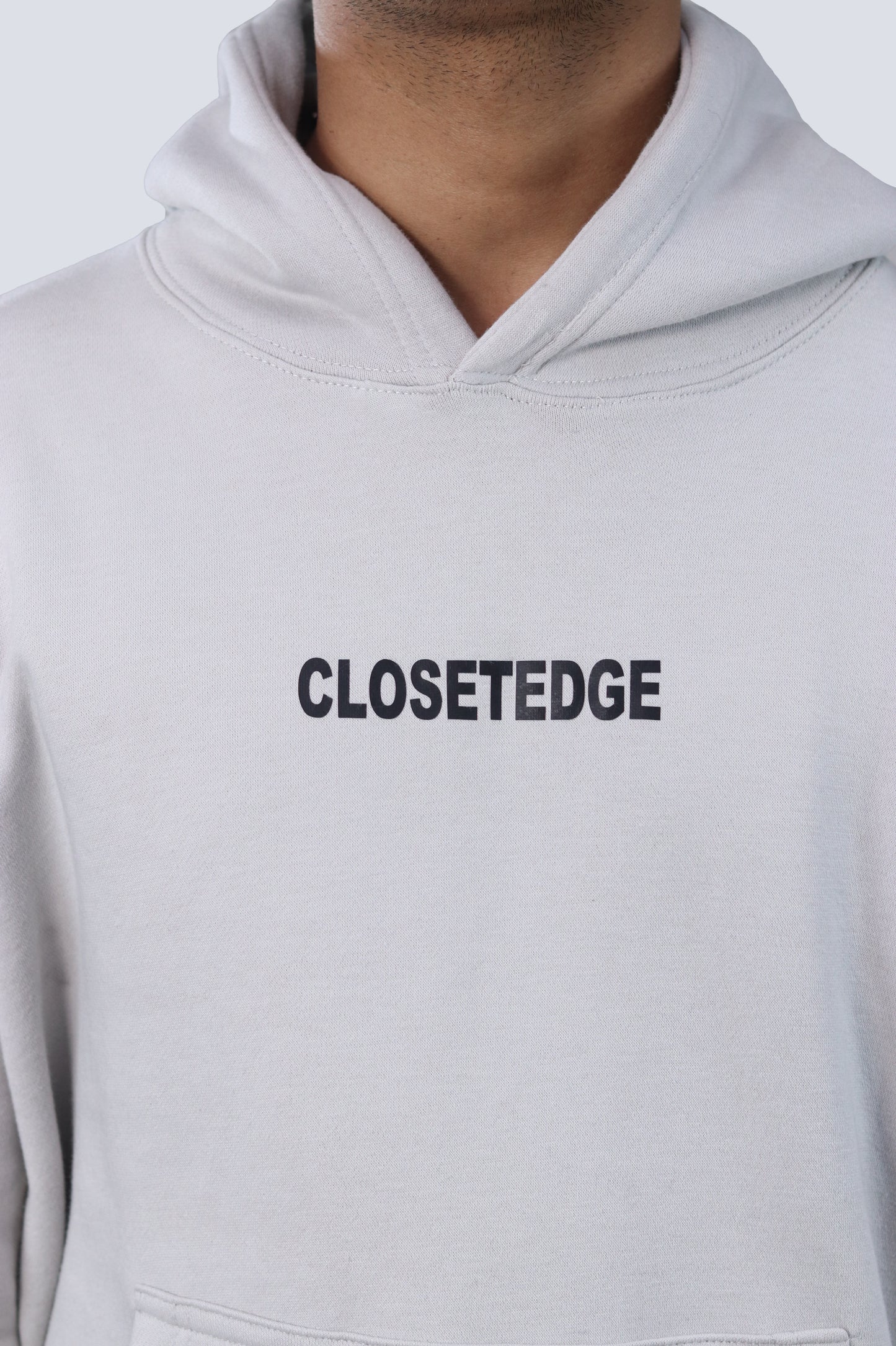 ASH GREY OVERSIZED HOODIE