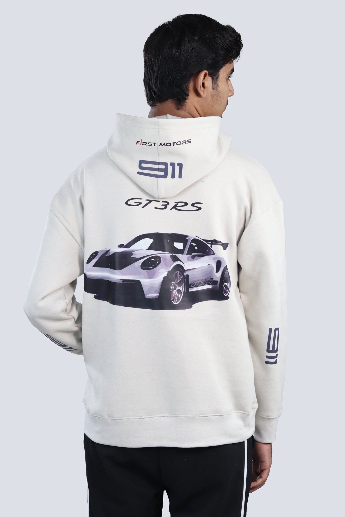 911 GT3RS CREAM OVERSIZED HOODIE