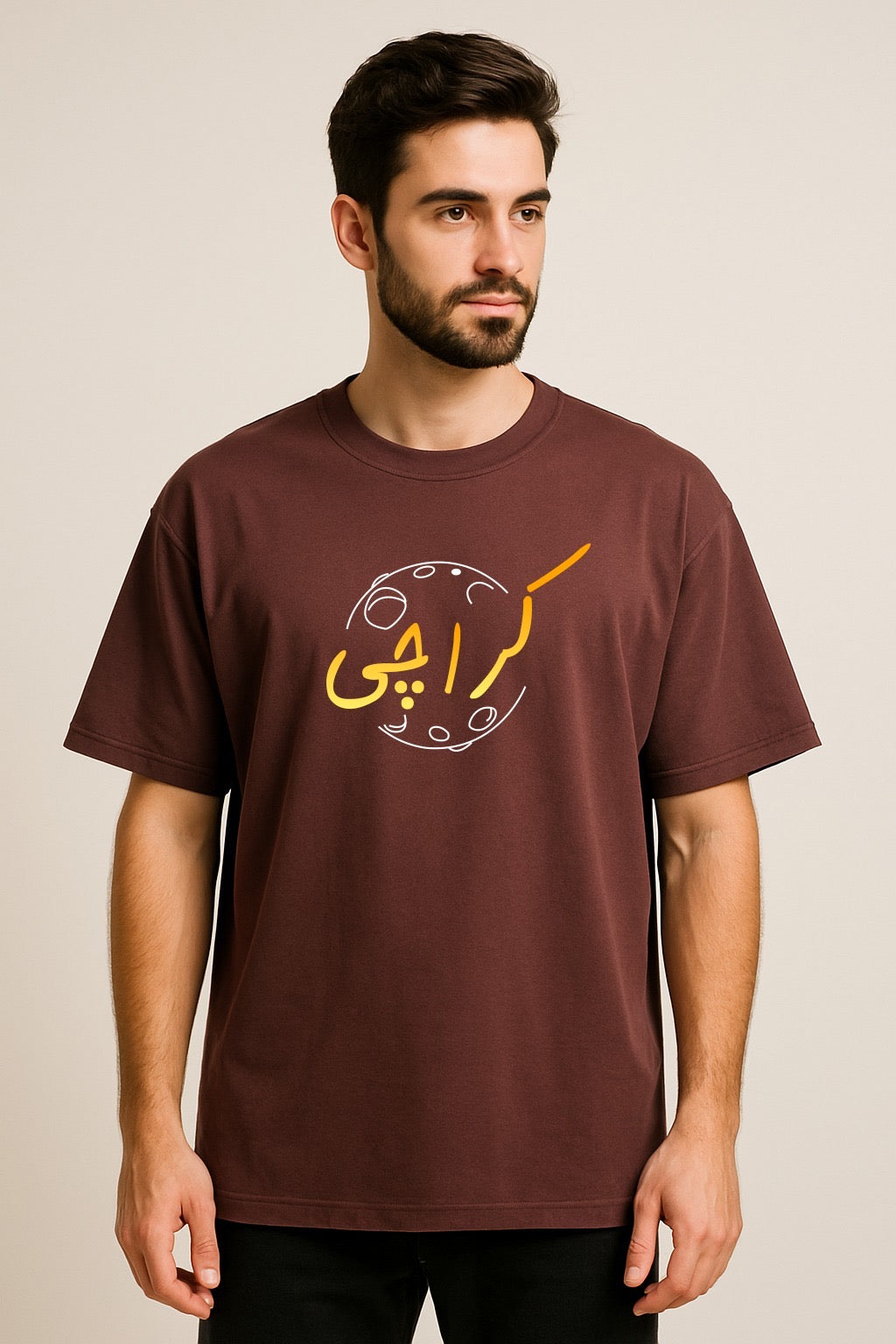 KARACHI CALIGRAPHY OVERSIZED TSHIRT