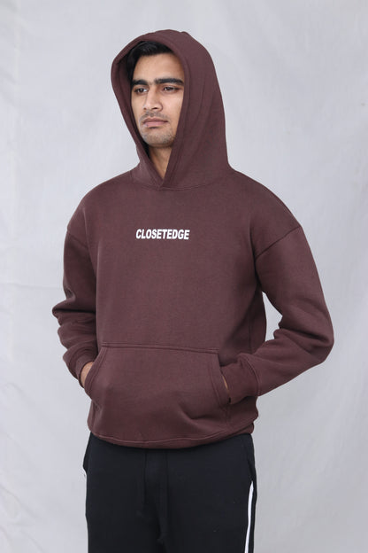 BROWN OVERSIZED HOODIE