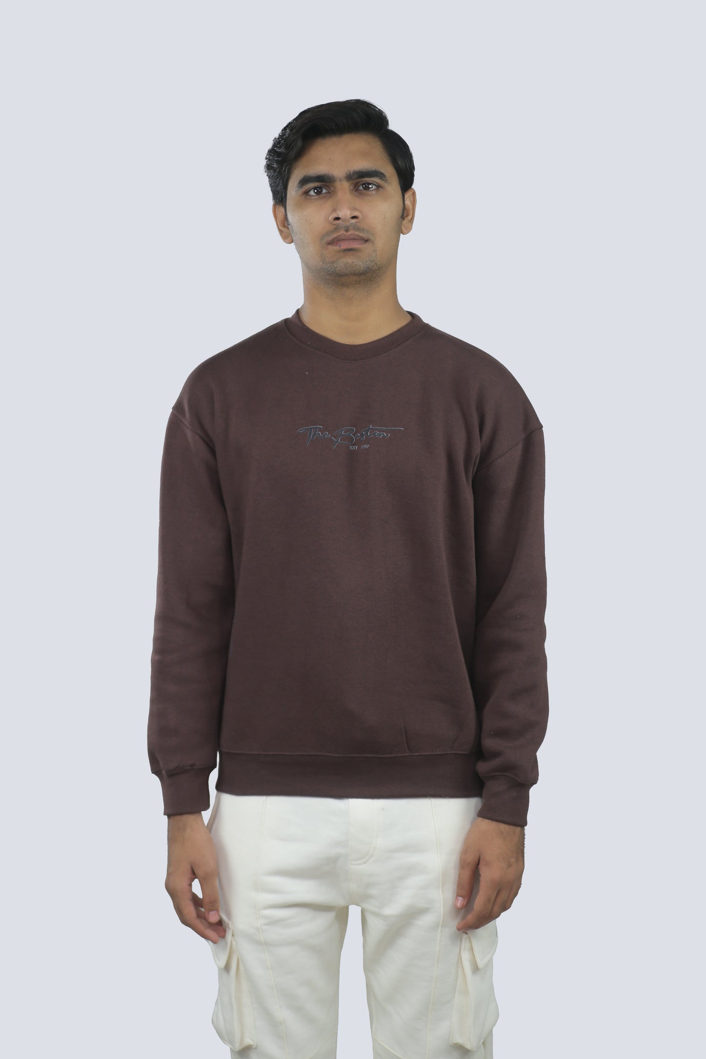 THE BOSTON  BROWN OVERSIZED SWEATSHIRT