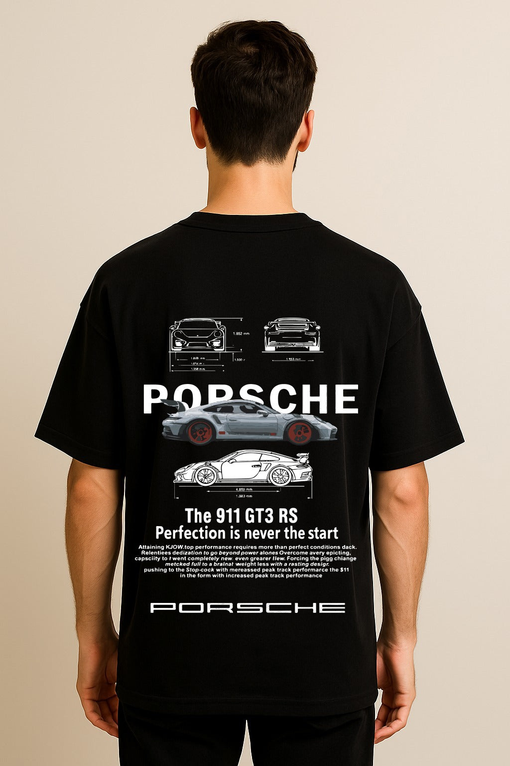 THE PORSCHE DROPSHOULDER T SHIRT