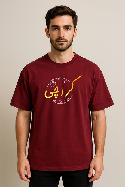 KARACHI CALIGRAPHY OVERSIZED TSHIRT