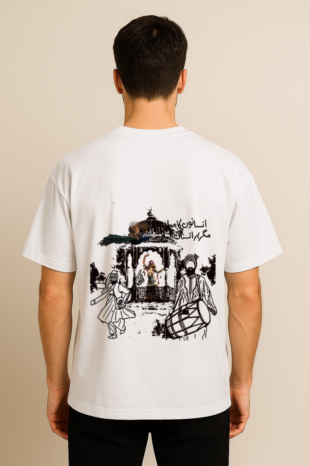 INSAAN K MELA MAGAR HAR INSAAN AKELA OVERSIZED TSHIRTS