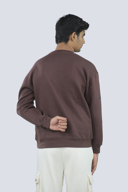 THE BOSTON  BROWN OVERSIZED SWEATSHIRT
