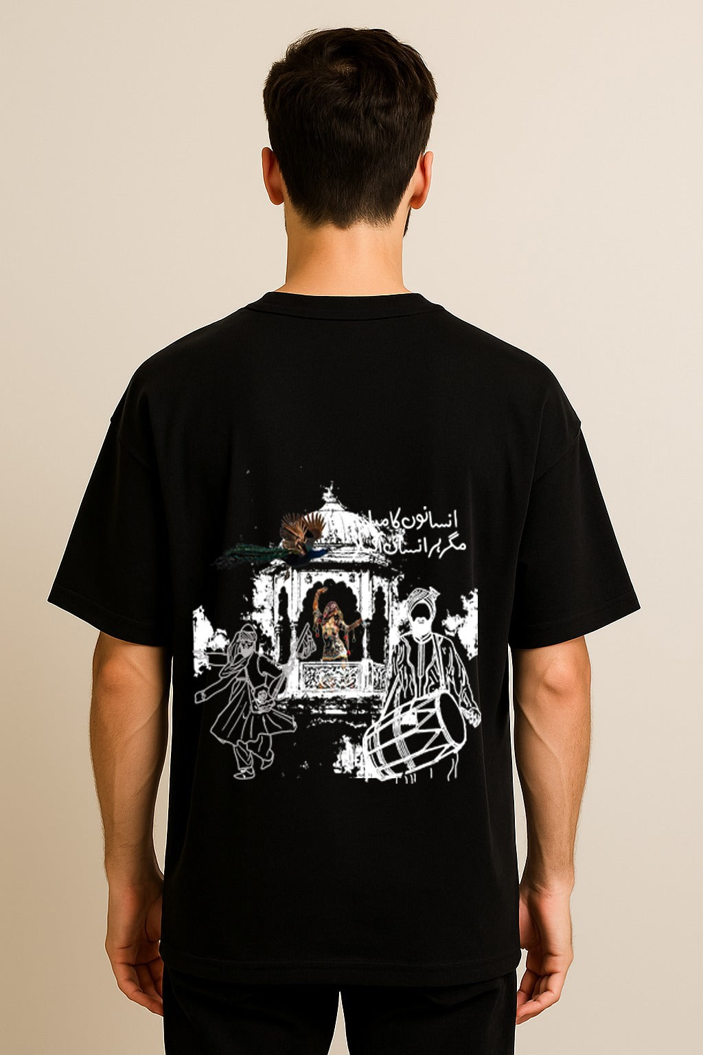 INSAAN K MELA MAGAR HAR INSAAN AKELA OVERSIZED TSHIRTS