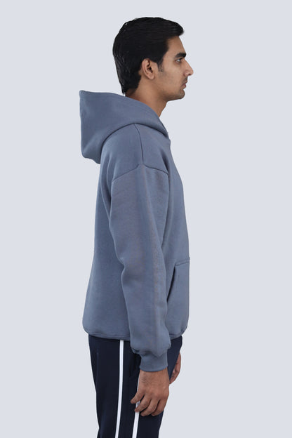 BLUE OVERSIZED HOODIE