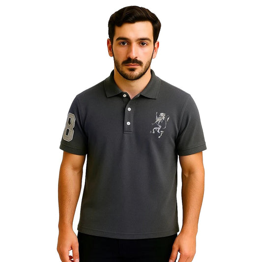 CLOSETEDGE GREY LION POLO SHIRT