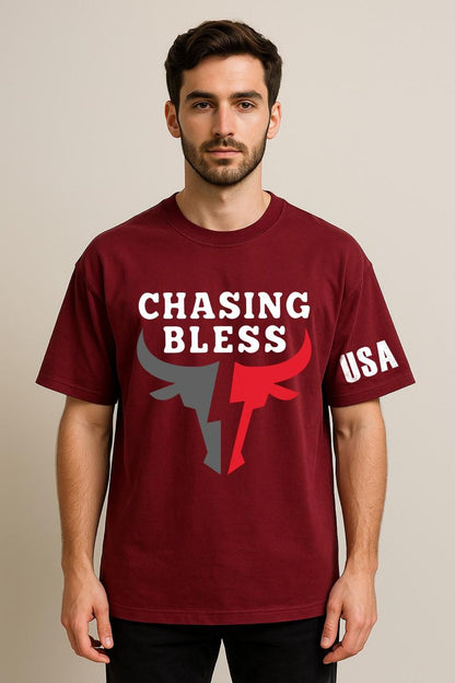 USA CHASING BLESS OVERSIZED TSHIRT