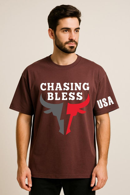 USA CHASING BLESS OVERSIZED TSHIRT