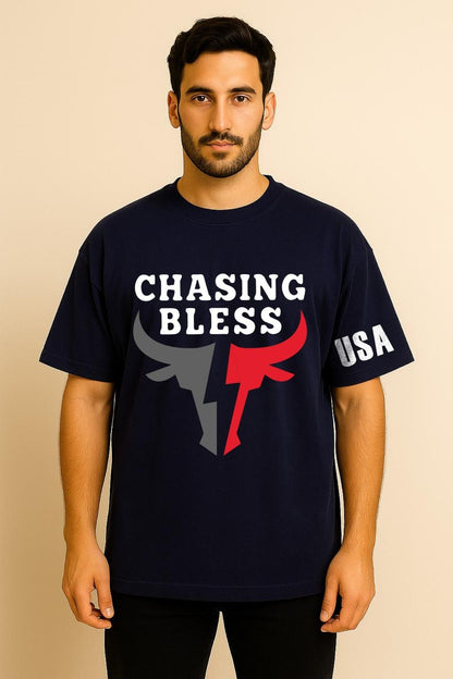 USA CHASING BLESS OVERSIZED TSHIRT
