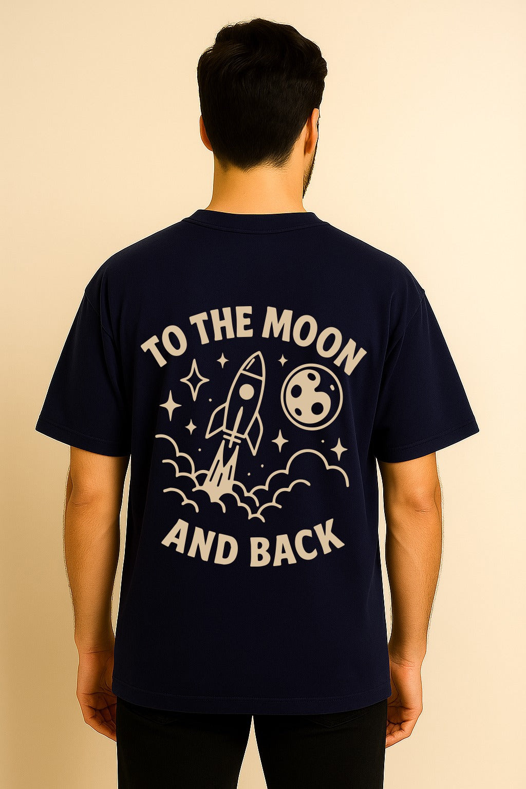TO THE MOON AND BACK OVERSIZED TSHIRT