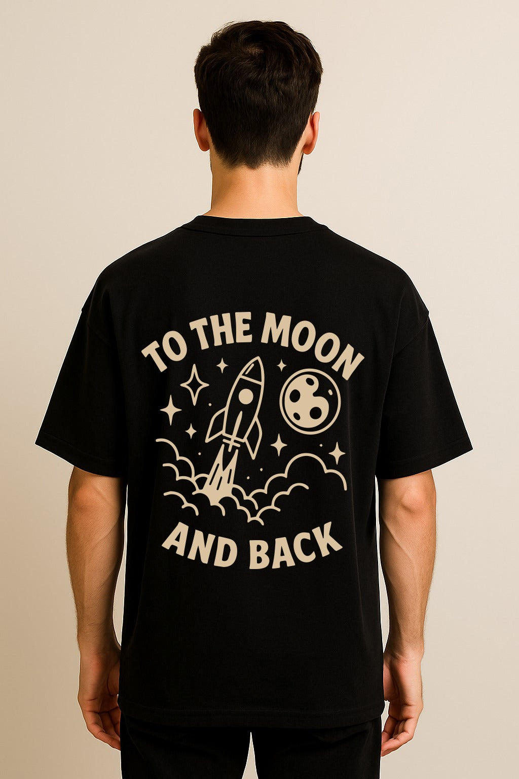 TO THE MOON AND BACK OVERSIZED TSHIRT