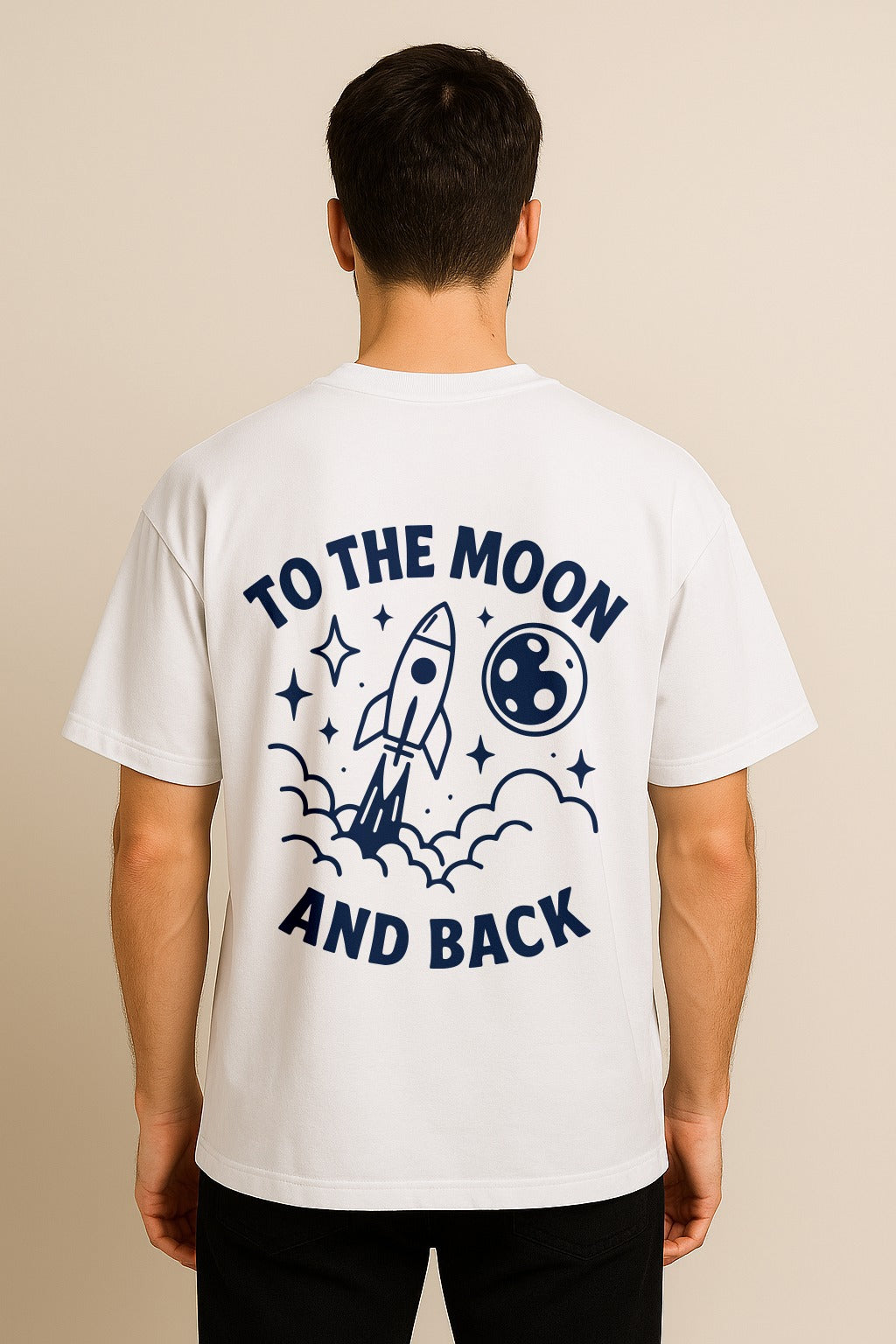 TO THE MOON AND BACK OVERSIZED TSHIRT
