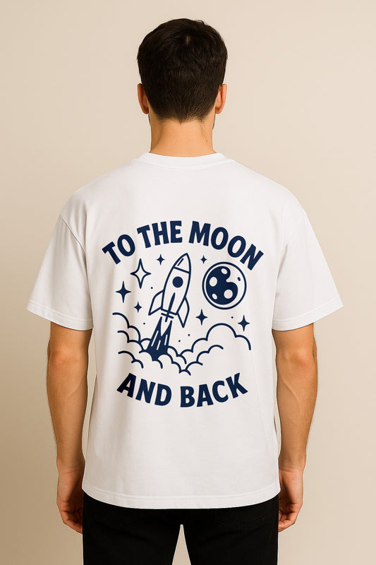 TO THE MOON AND BACK OVERSIZED TSHIRT