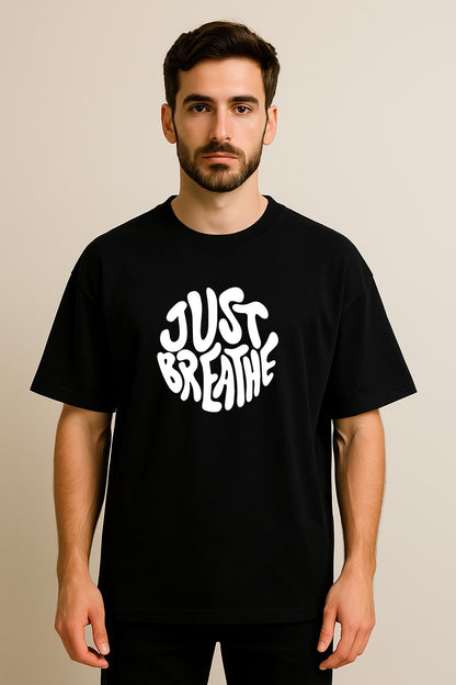 JUST BREATHE OVERSIZED T SHIRT