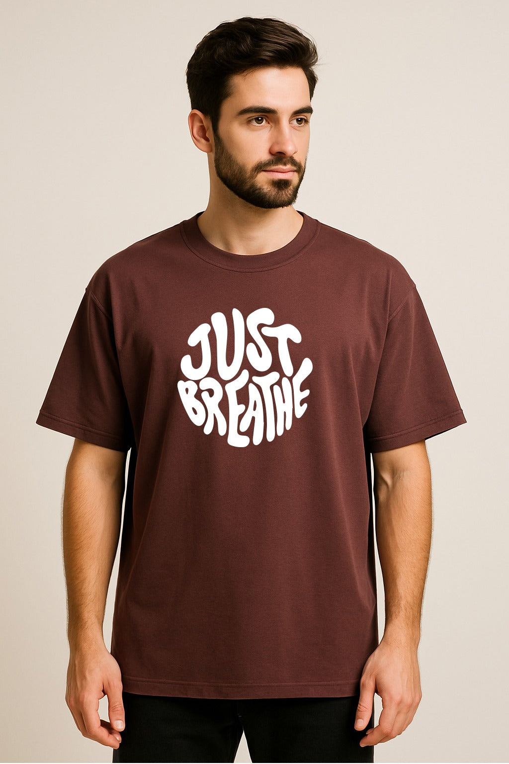 JUST BREATHE OVERSIZED T SHIRT