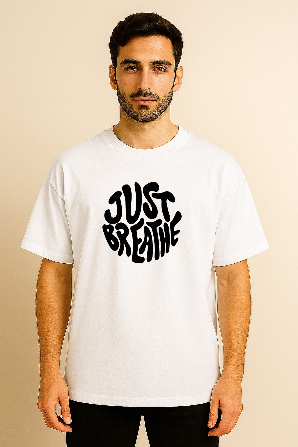 JUST BREATHE OVERSIZED T SHIRT