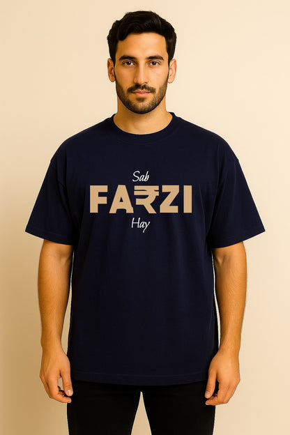 SAB FARZI HAI  OVERSIZED T SHIRT