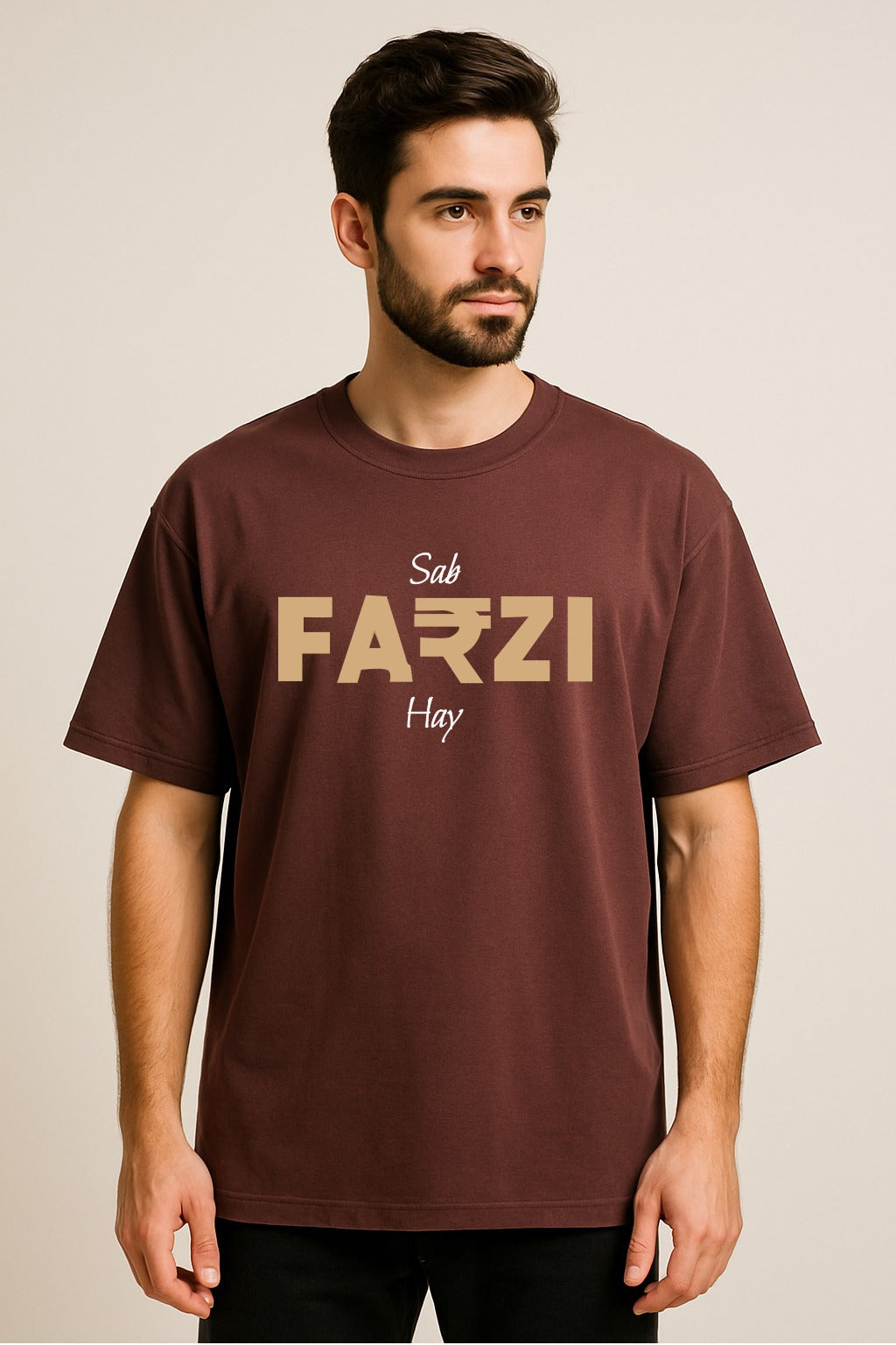 SAB FARZI HAI  OVERSIZED T SHIRT