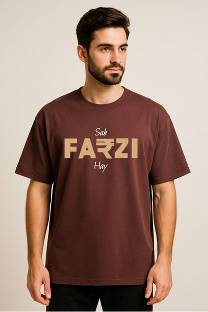 SAB FARZI HAI  OVERSIZED T SHIRT