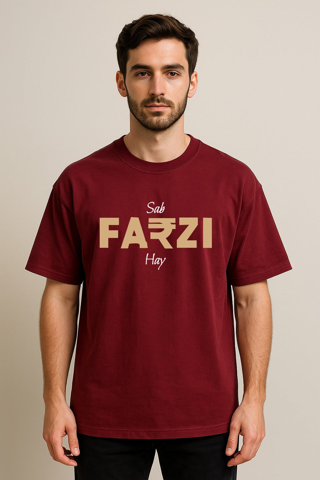 SAB FARZI HAI  OVERSIZED T SHIRT