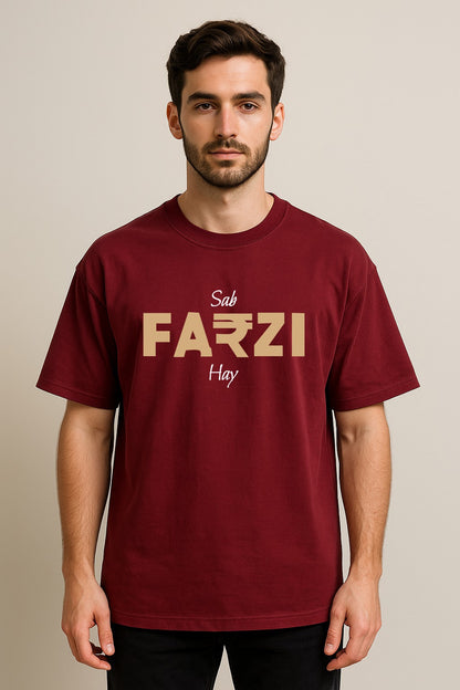 SAB FARZI HAI  OVERSIZED T SHIRT