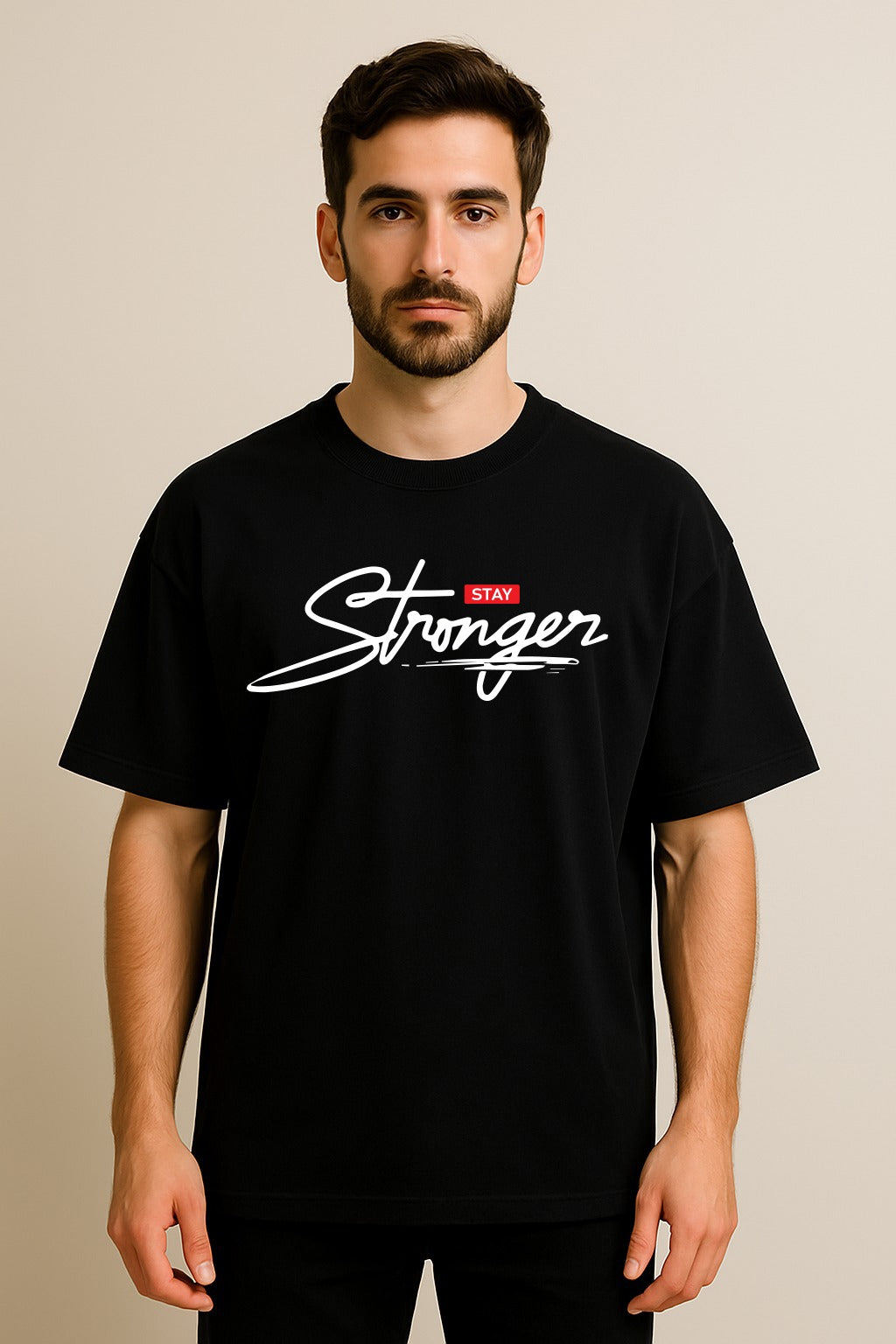 STAY STRONGER OVERSIZED T SHIRT