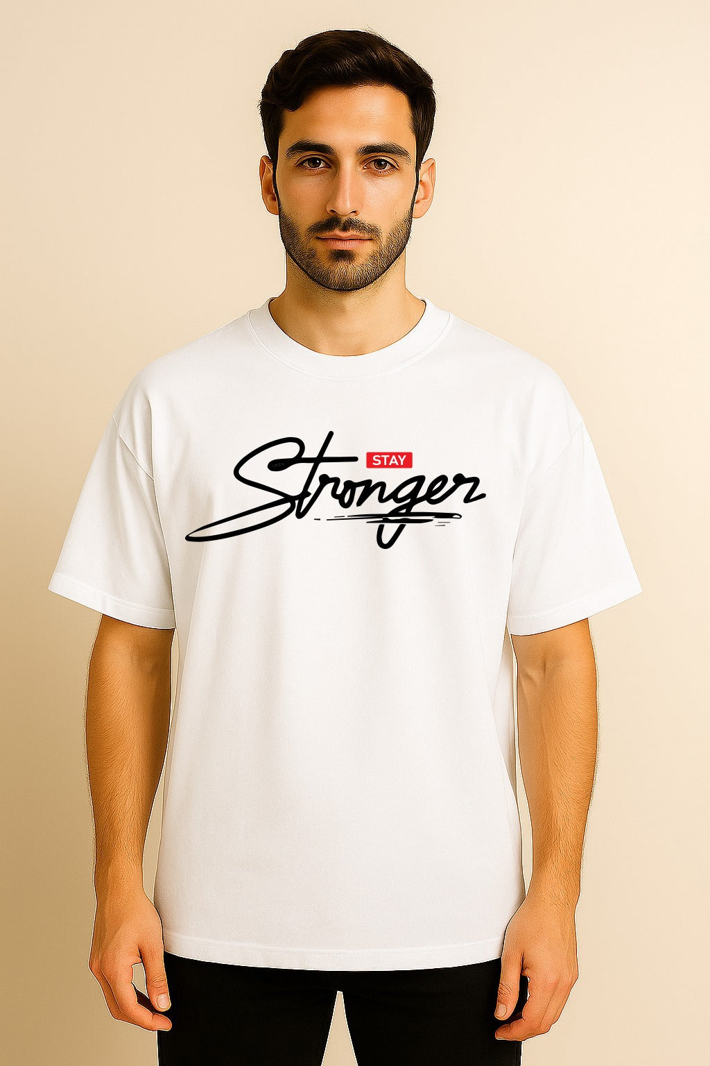 STAY STRONGER OVERSIZED T SHIRT